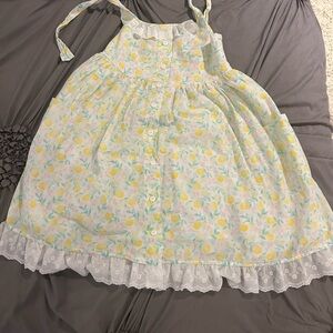 Floral Sundress with Lace Trim